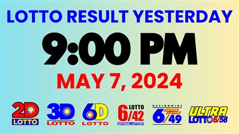 3d result yesterday 9pm 2024